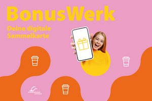 Eine bunte Grafik zeigt die Werbung für das neue Rabattprogramm