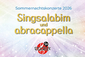 Ankündigungsplakat Sommernachtskonzerte Unicante