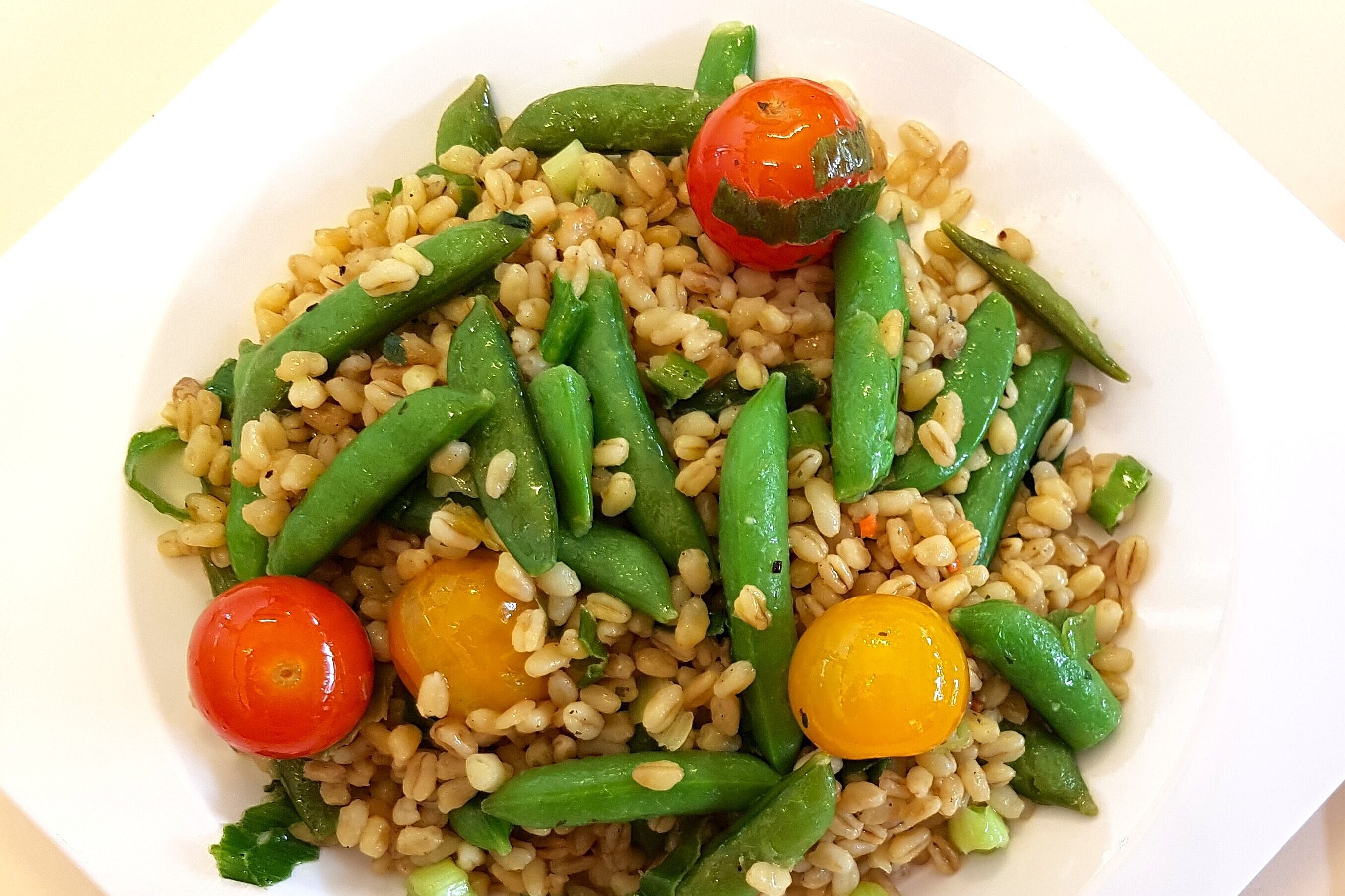 Gericht Zuckerschoten-Ebly