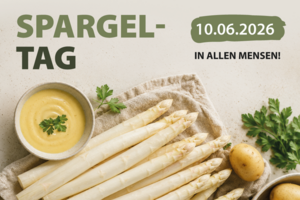 Spargelgericht mit Kartoffeln und Sauce Hollandaise