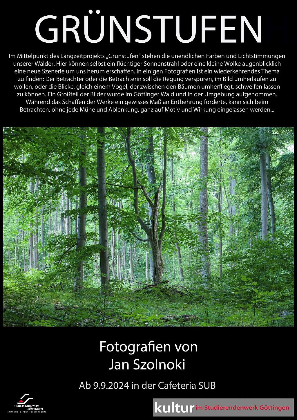 Plakat Ausstellung "Grünstufen"