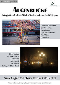 Ausstellungsplakat der Ausstellung "Augenblicke"