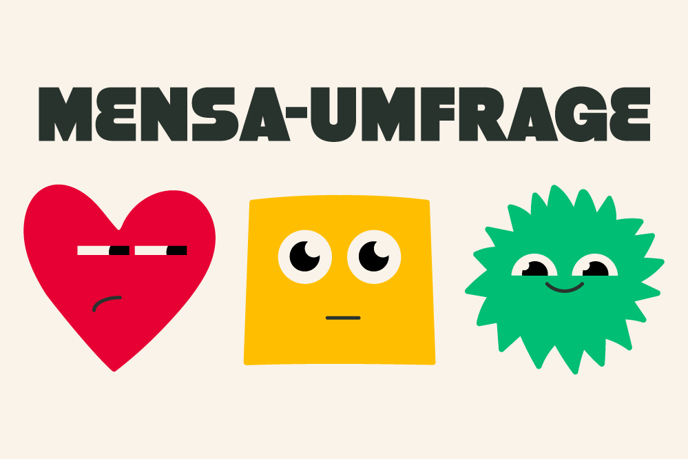 Herz, Viereck und Kreis in Ampelfarben